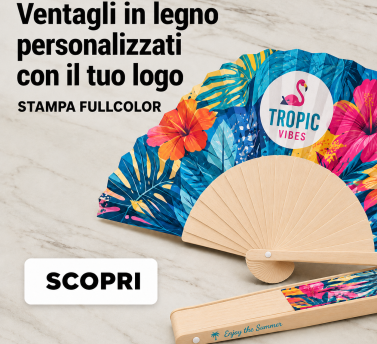 ventagli stampati tutta la superfice