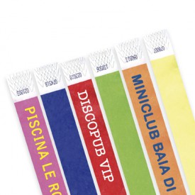 Braccialetti identificativi tyvek® stampa serigrafia z