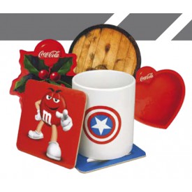 Sottobicchiere in cartone laminato