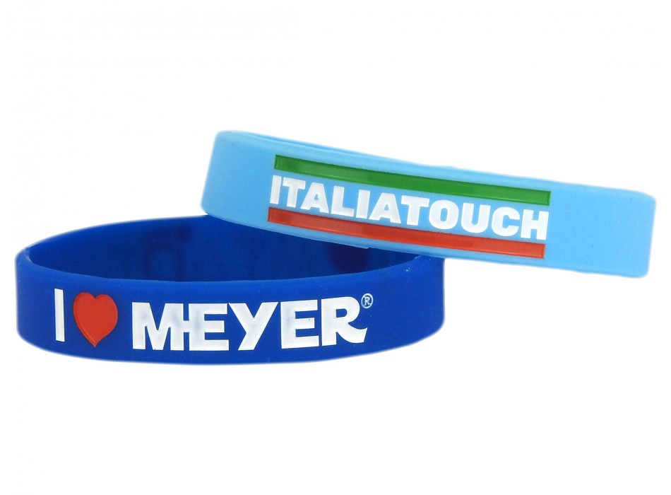 Bracciale in silicone inciso e colorato