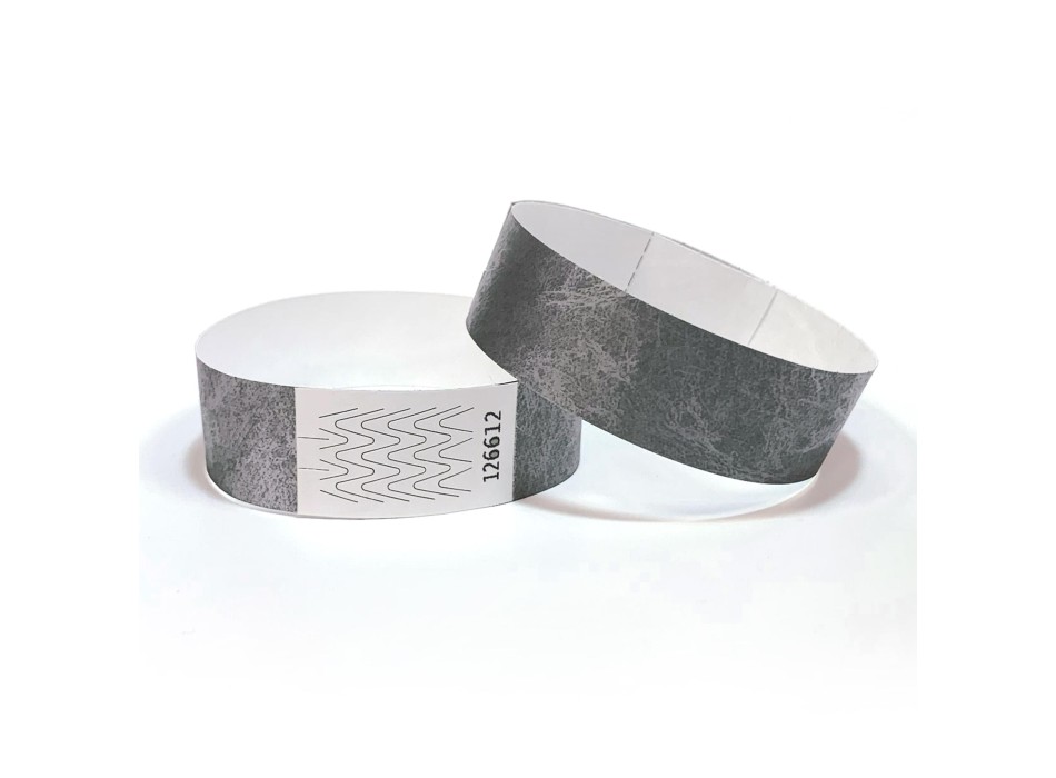 Braccialetti identificativi ecologici - stampa nera 