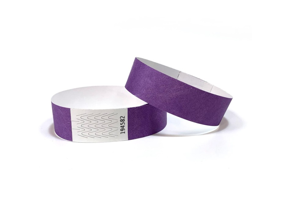 Braccialetti identificativi ecologici - stampa nera 