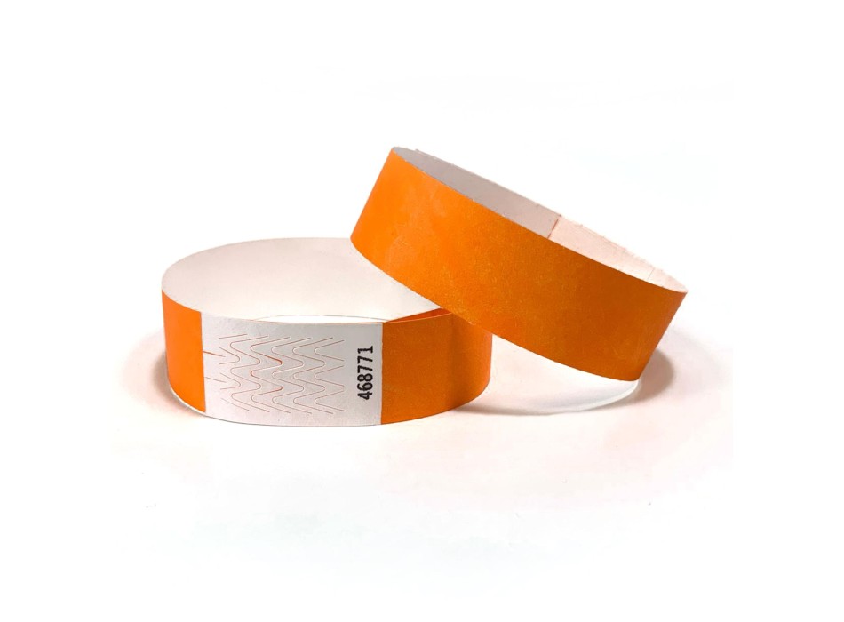 Braccialetti identificativi ecologici - stampa nera 