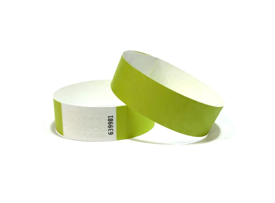 Braccialetti identificativi ecologici - stampa nera 