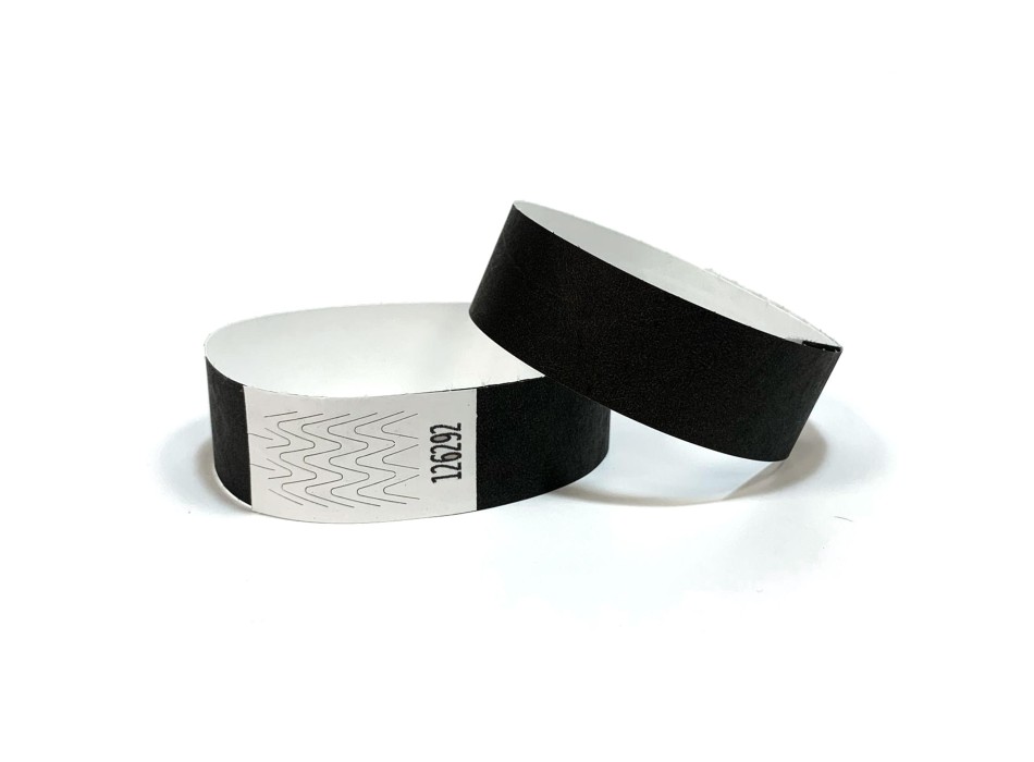 Braccialetti identificativi ecologici - stampa nera 