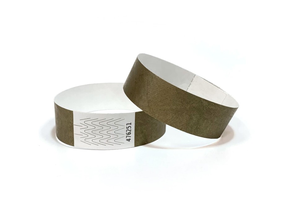 Braccialetti identificativi ecologici - stampa nera 