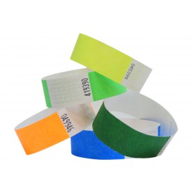 Braccialetti identificativi tyvek® stampa nera 