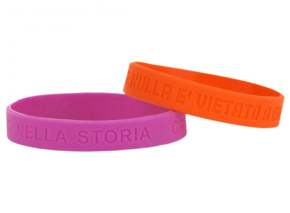 Braccialetti silicone incisi