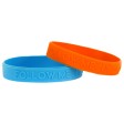 Braccialetti silicone logo a rilievo