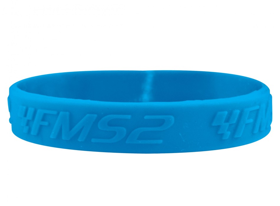 Braccialetti silicone logo a rilievo