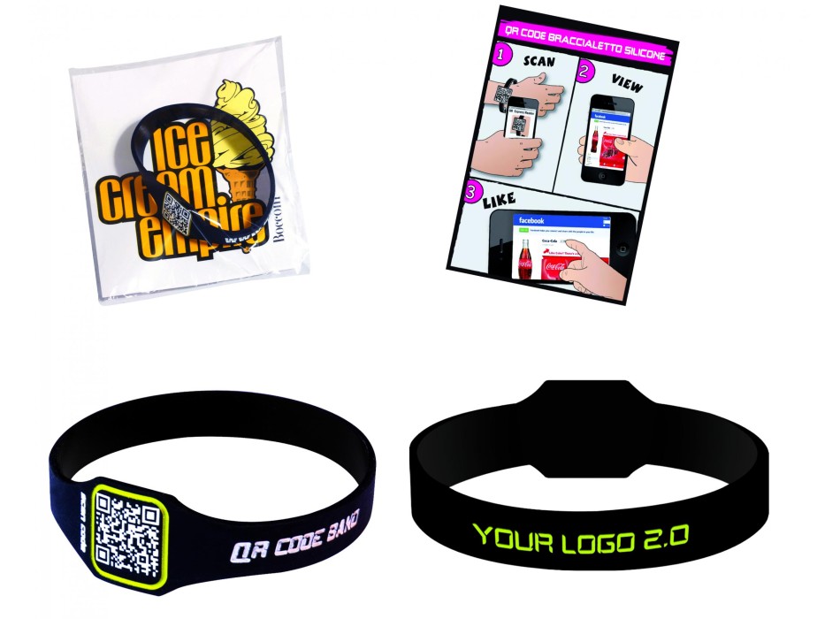 Braccialetti silicone QR Code