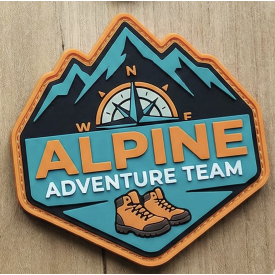 Patch in pvc sagomato personalizzato 31x40mm