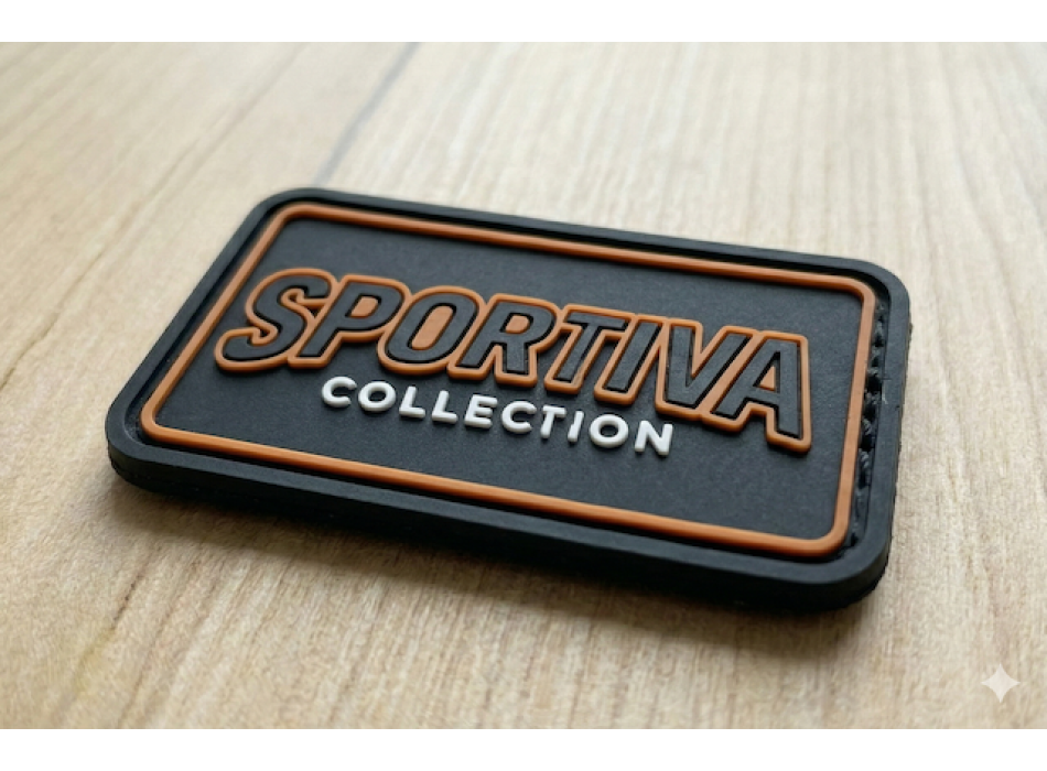 Patch in pvc sagomato personalizzato 31x40mm