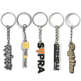 Portachiavi in metallo sagomato entro 50mm