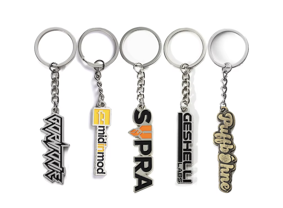 Portachiavi in metallo sagomato entro 50mm