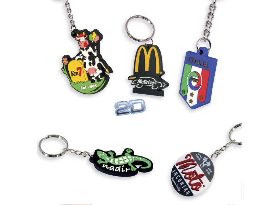 Portachiavi PVC 2d 51x60mm