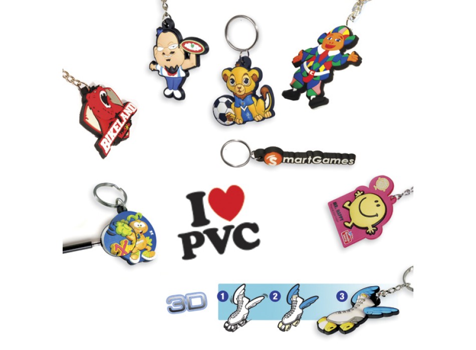 Portachiavi PVC 3d