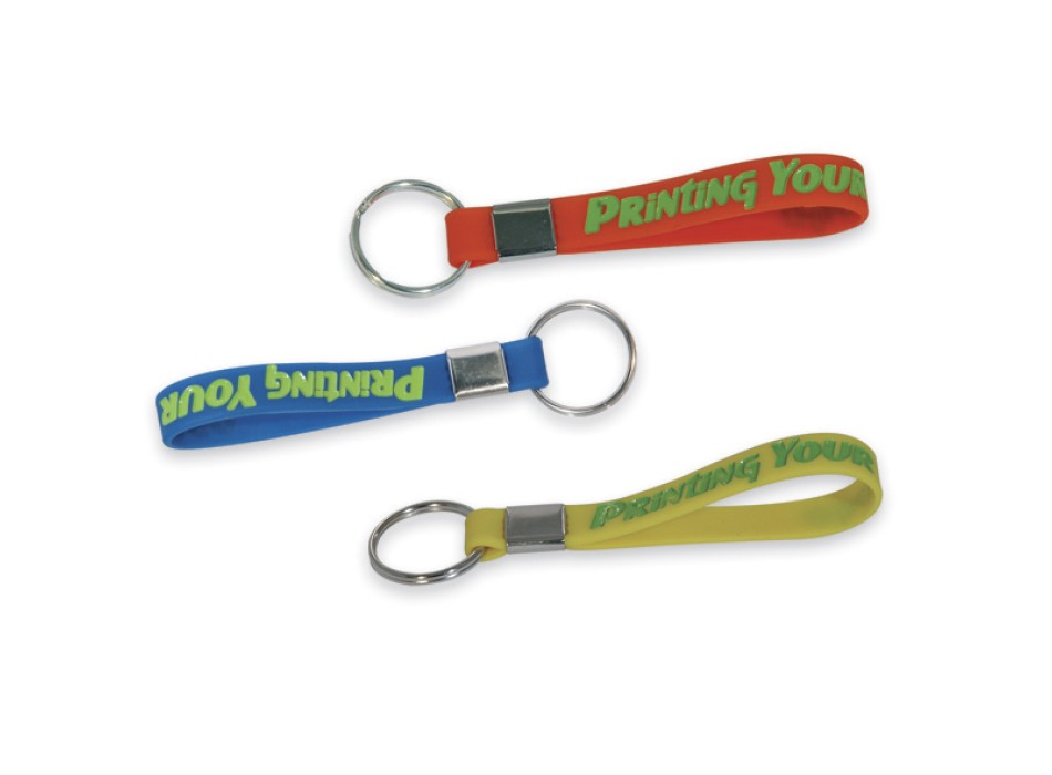 Portachiavi silicone inciso e colorato