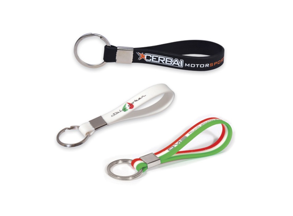 Portachiavi silicone stampato