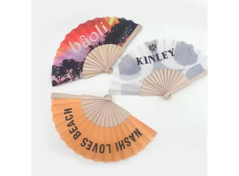 Ventaglio stampato 23 cm 